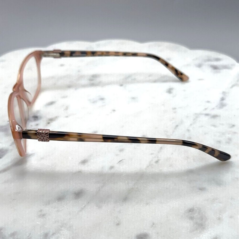Anne Klein AK5058 001 Rose Full Rim Cat Eye Eyeglasses Frames Only 52-16-140 - Picture 4 of 10
